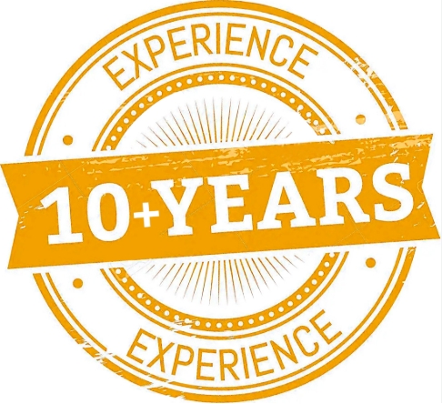 10+ Years Expertise: